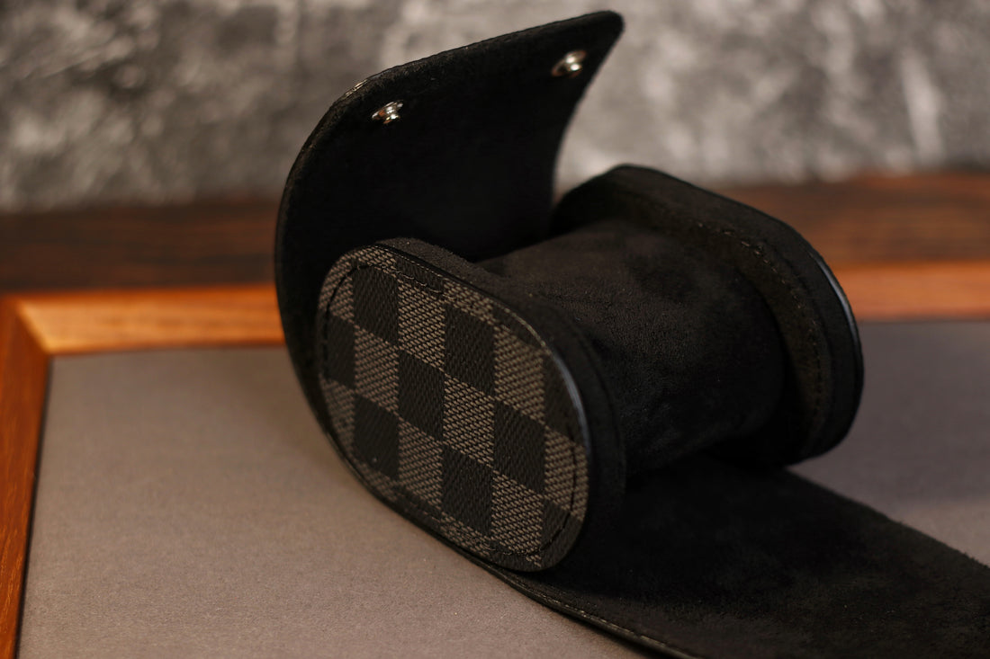 Graphite Damier Watch Roll