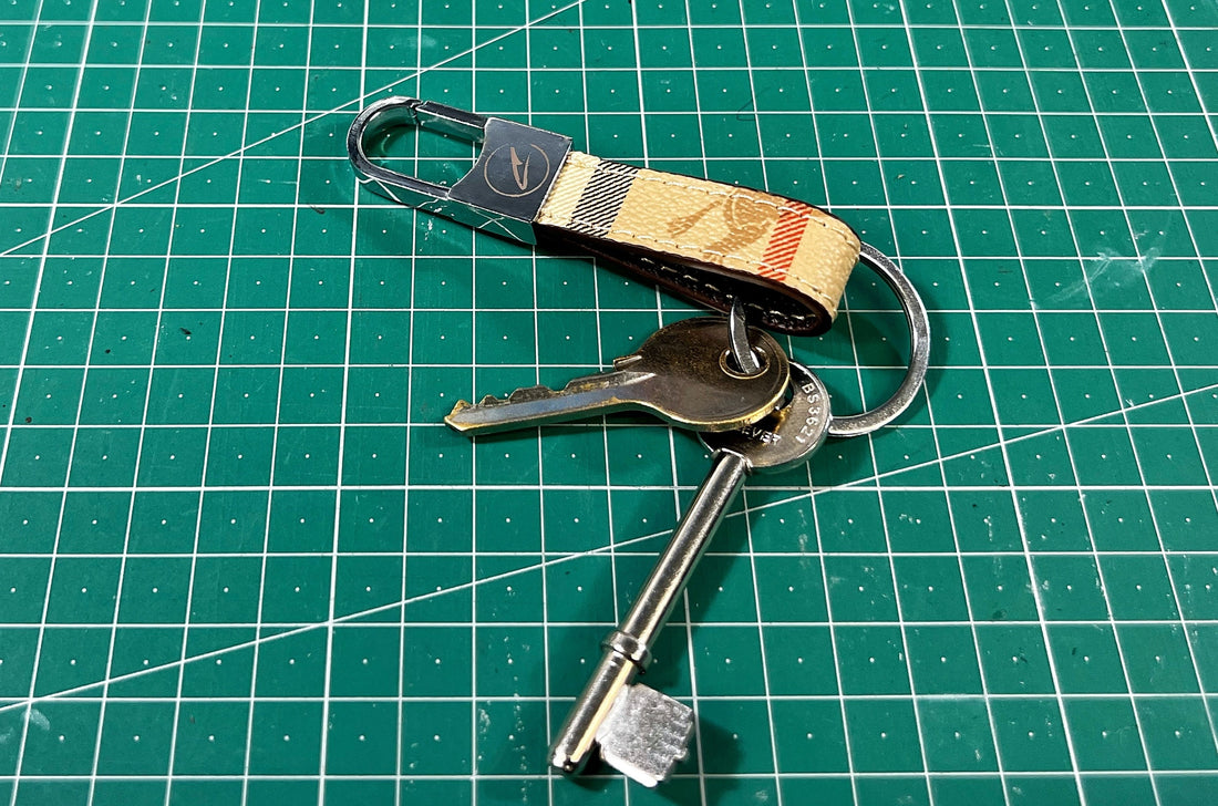 Tan BB Clip Keychain
