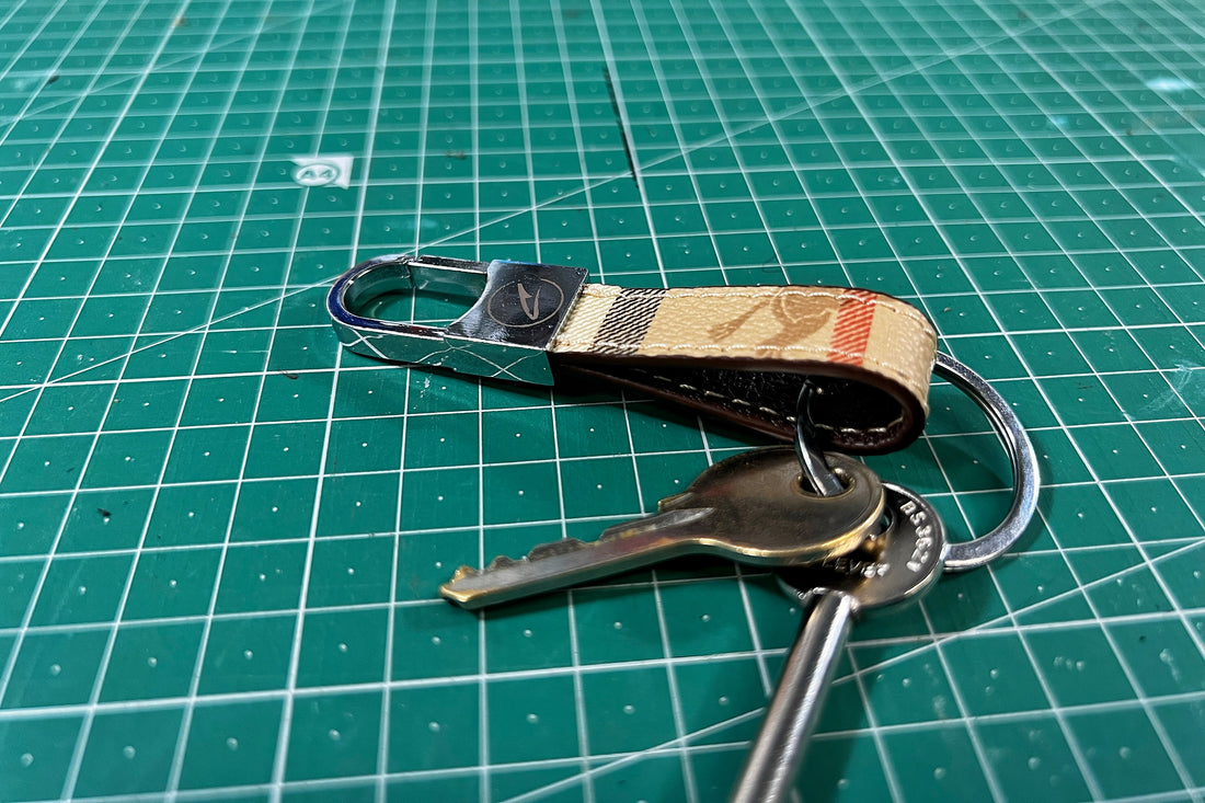 Tan BB Clip Keychain