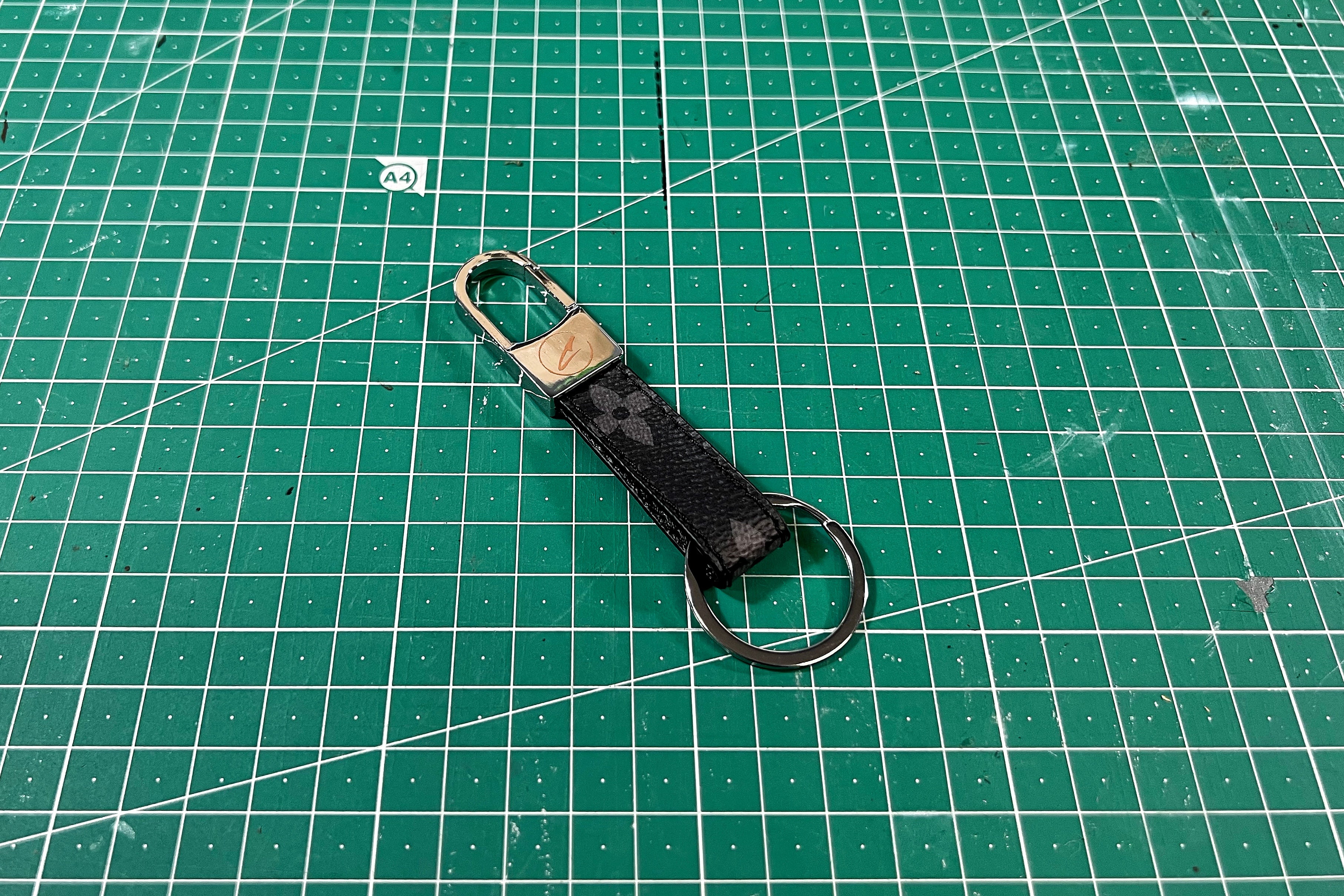 Eclipse Monogram Clip Keychain