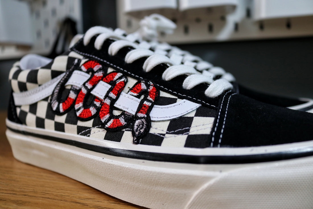Snake Checkered Vans
