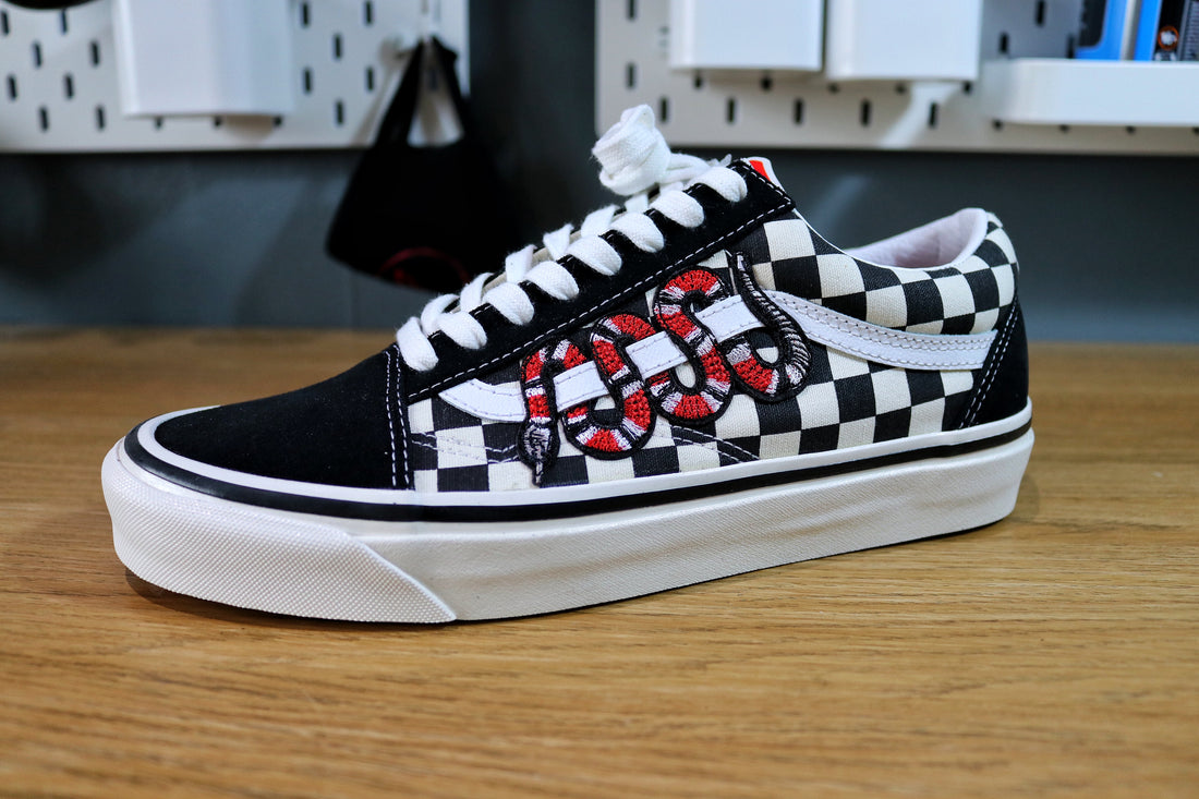 Snake Checkered Vans