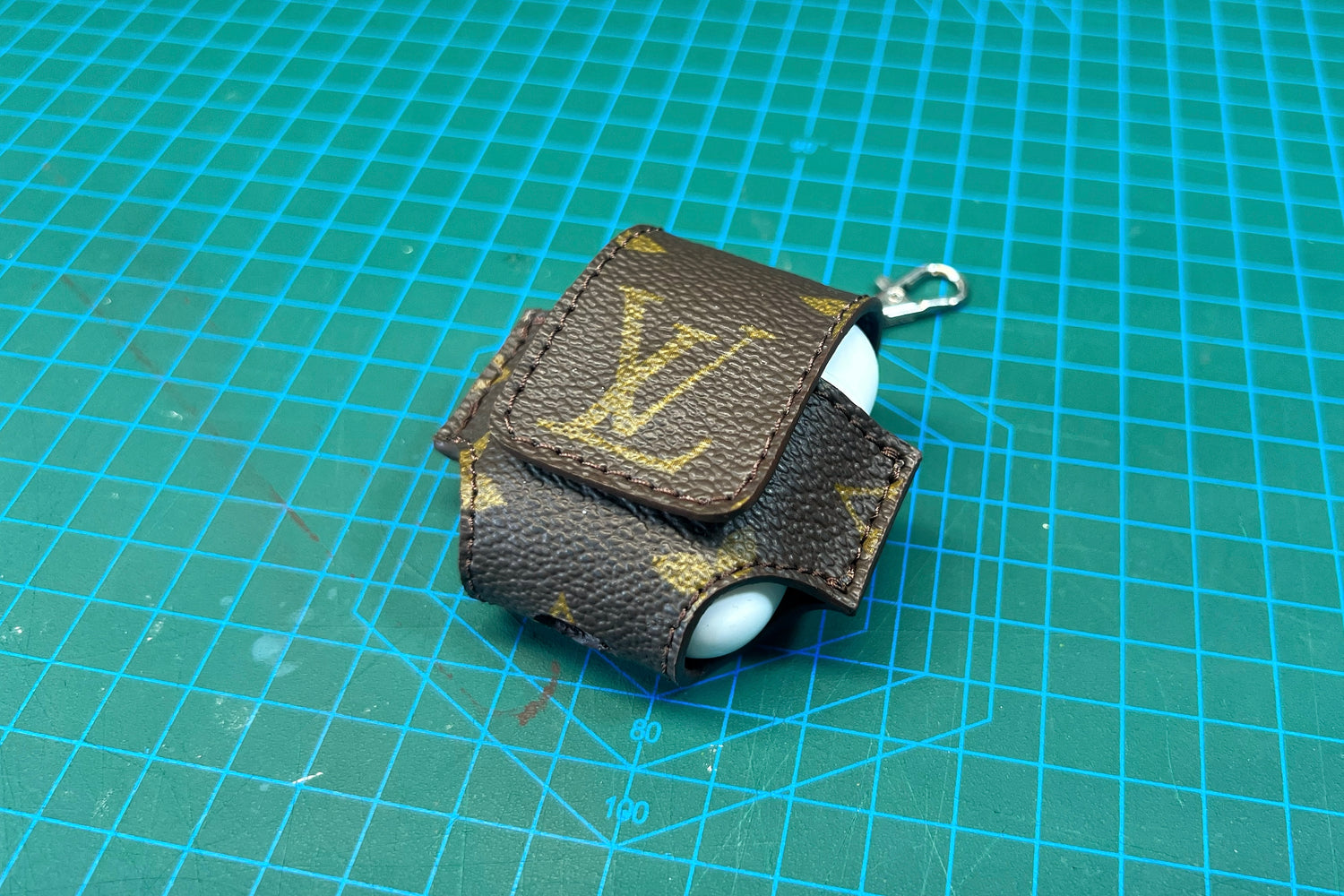 Brown Monogram Airpod Case