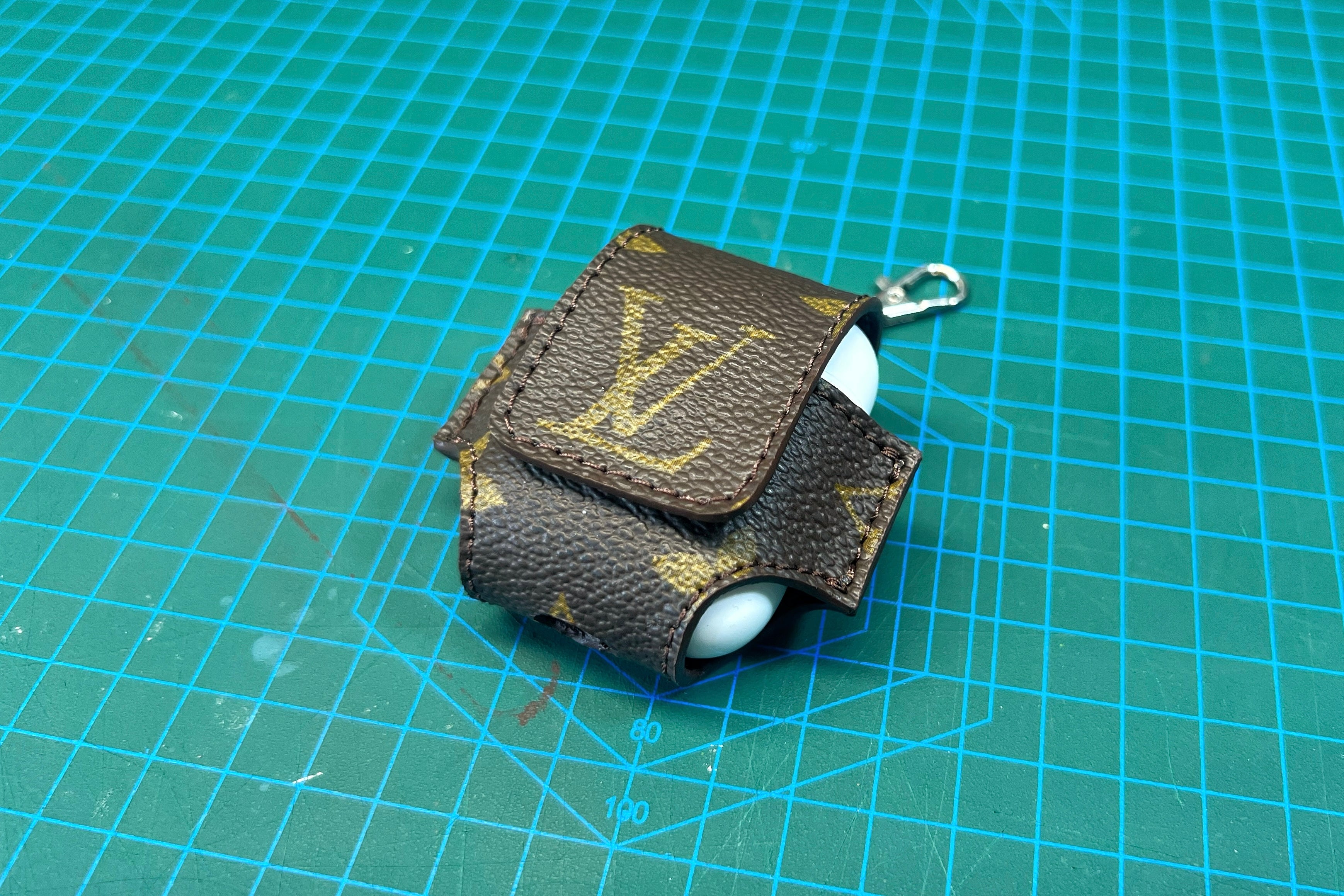 Brown Monogram Airpod Case