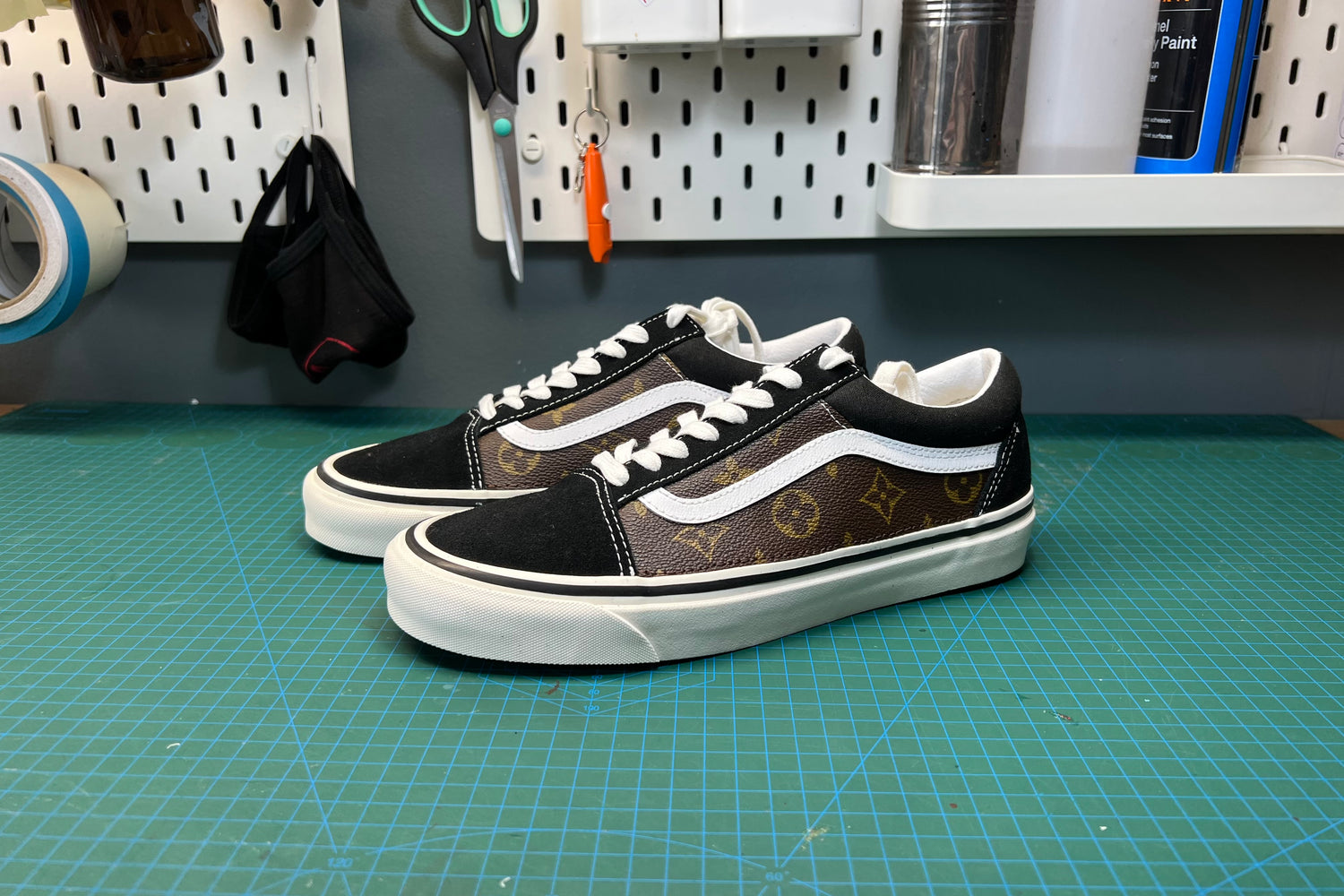 Brown Monogram Vans
