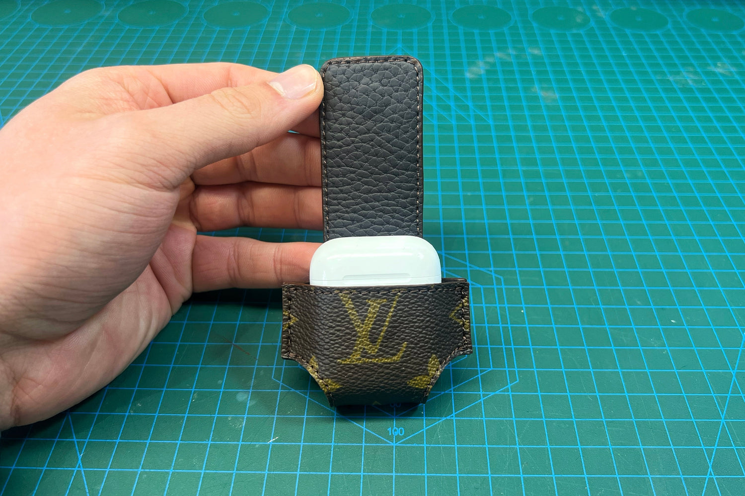 Brown Monogram Airpod Case