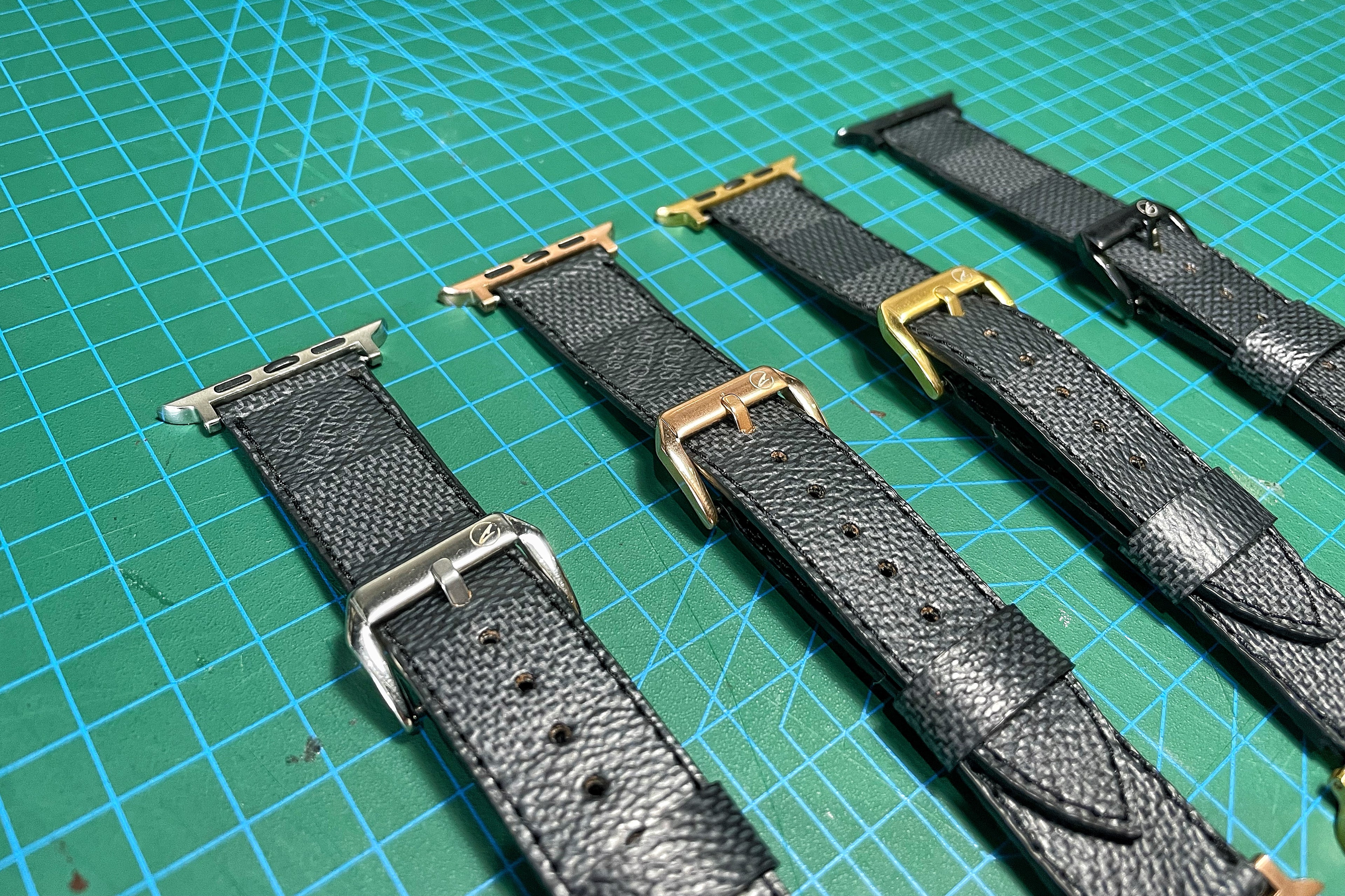 Graphite Damier Watch Band