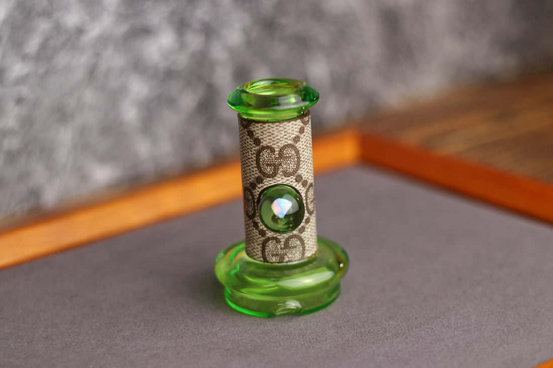 Beige GG Green Puffco Topper