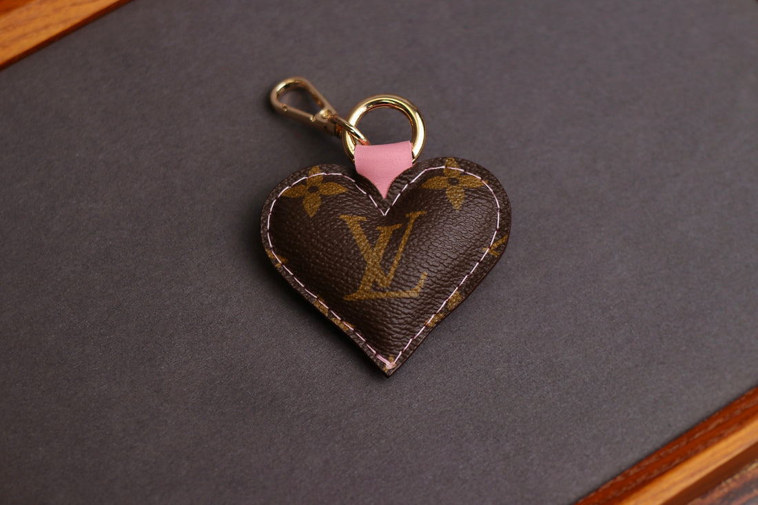 Pink BM Heart Keychain