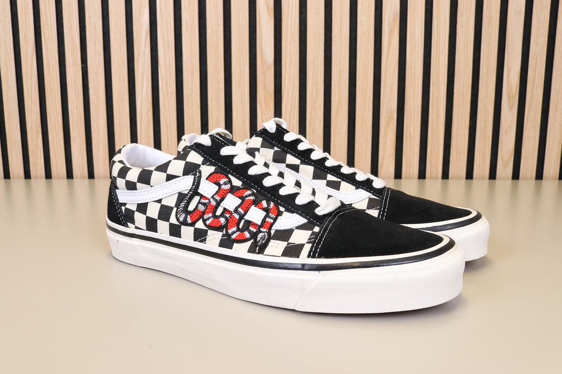 Snake Check Vans - UK 9
