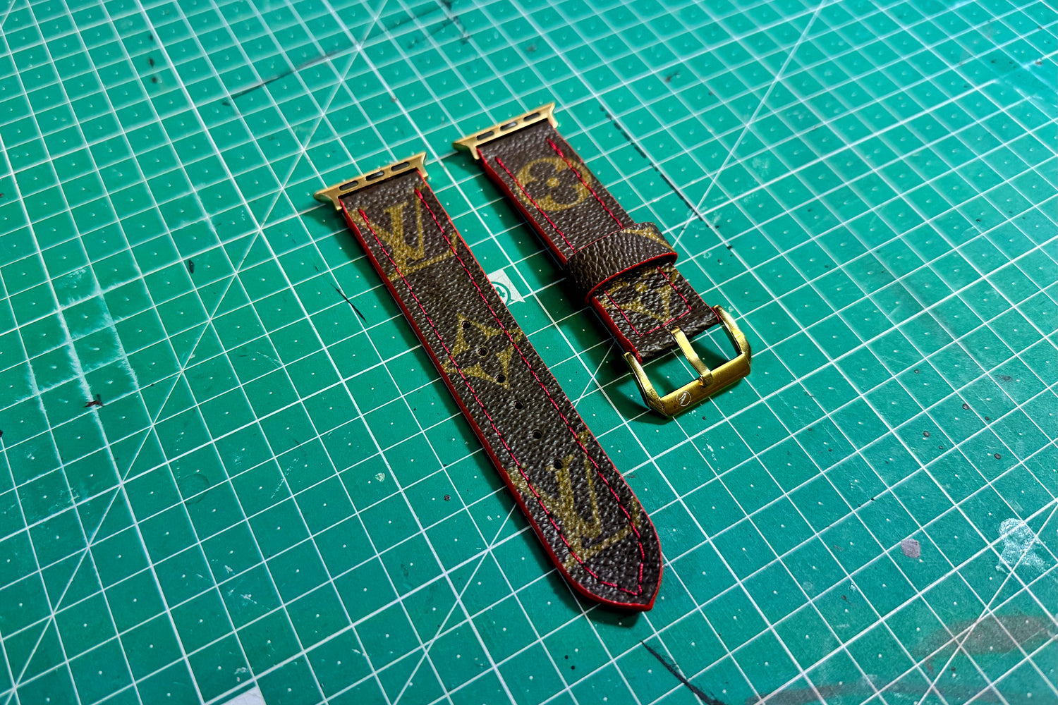 Valentine Brown Monogram Watch Band