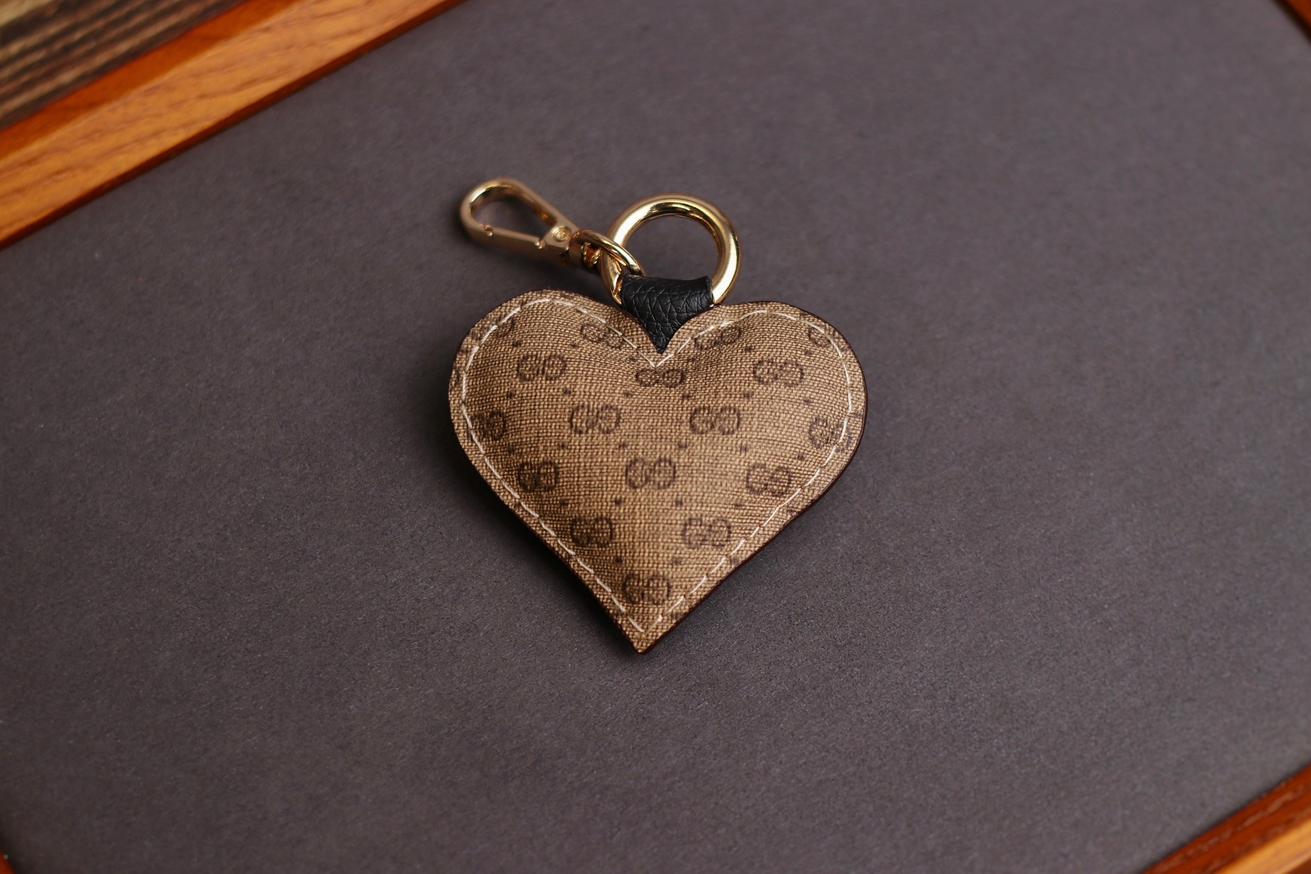 Small GG Heart Keychain