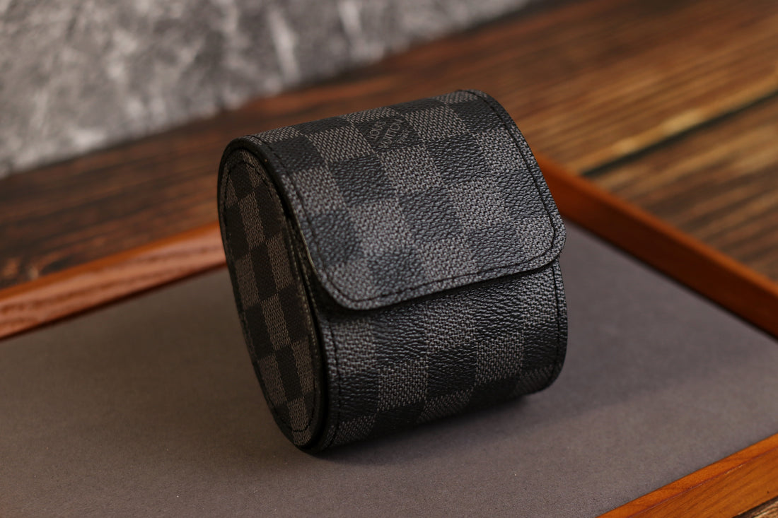 Graphite Damier Watch Roll