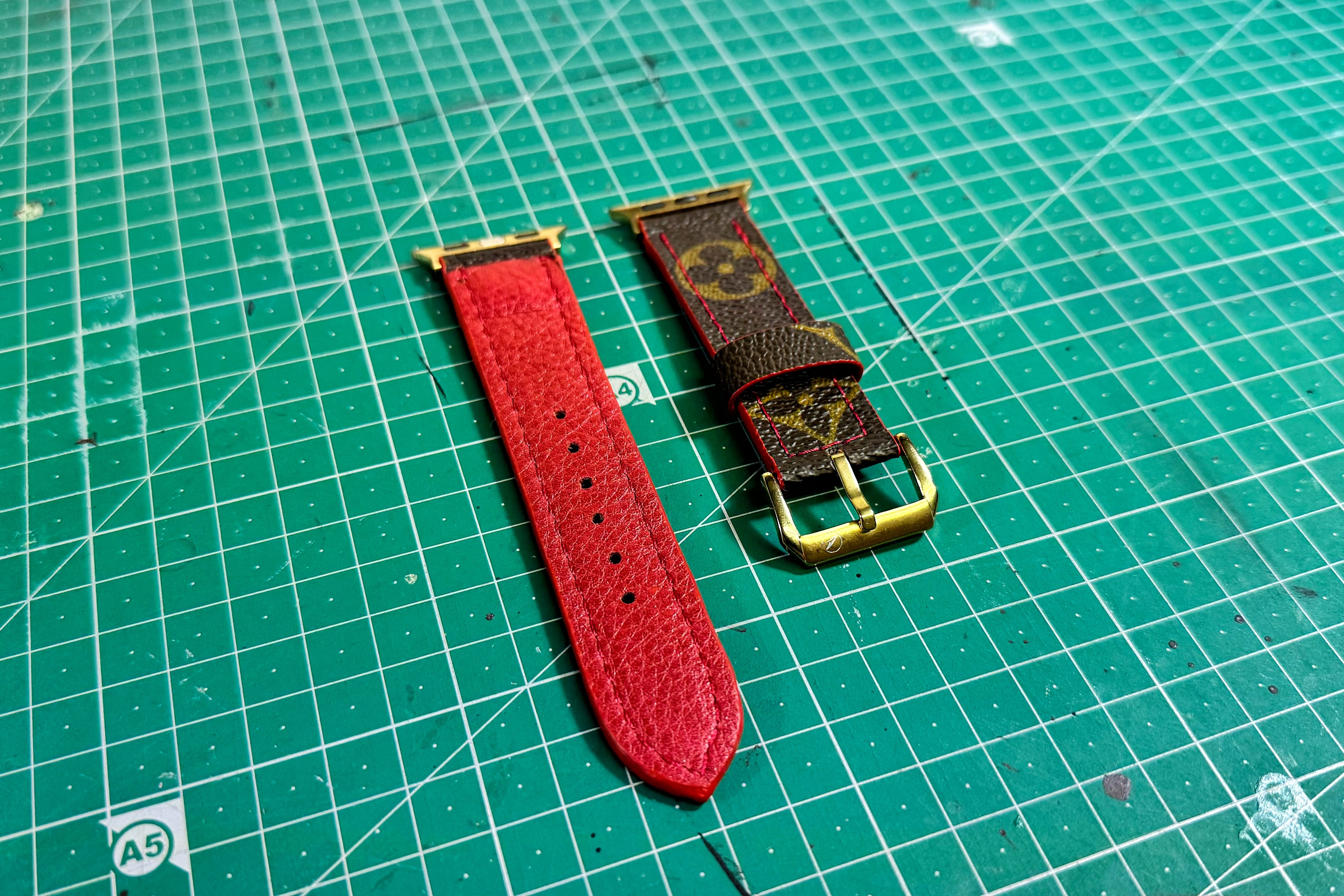 Valentine Brown Monogram Watch Band