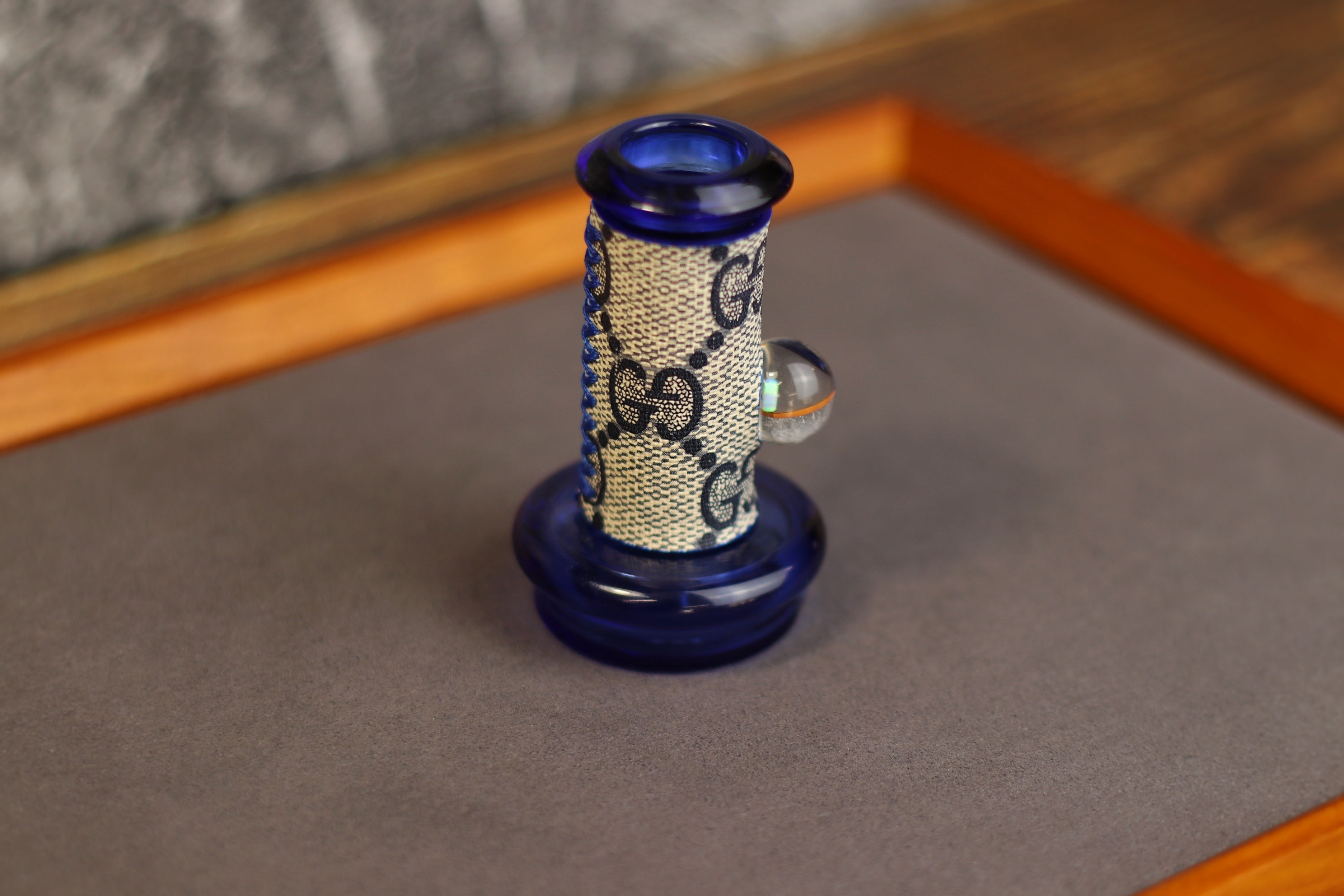 Blue GG Puffco Topper