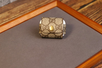 Beige GG Airpod Cases