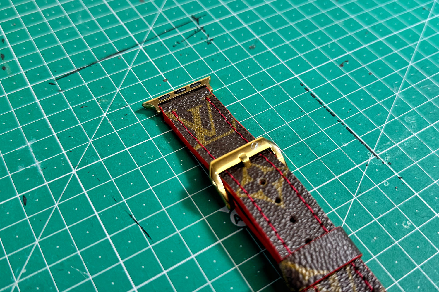 Valentine Brown Monogram Watch Band