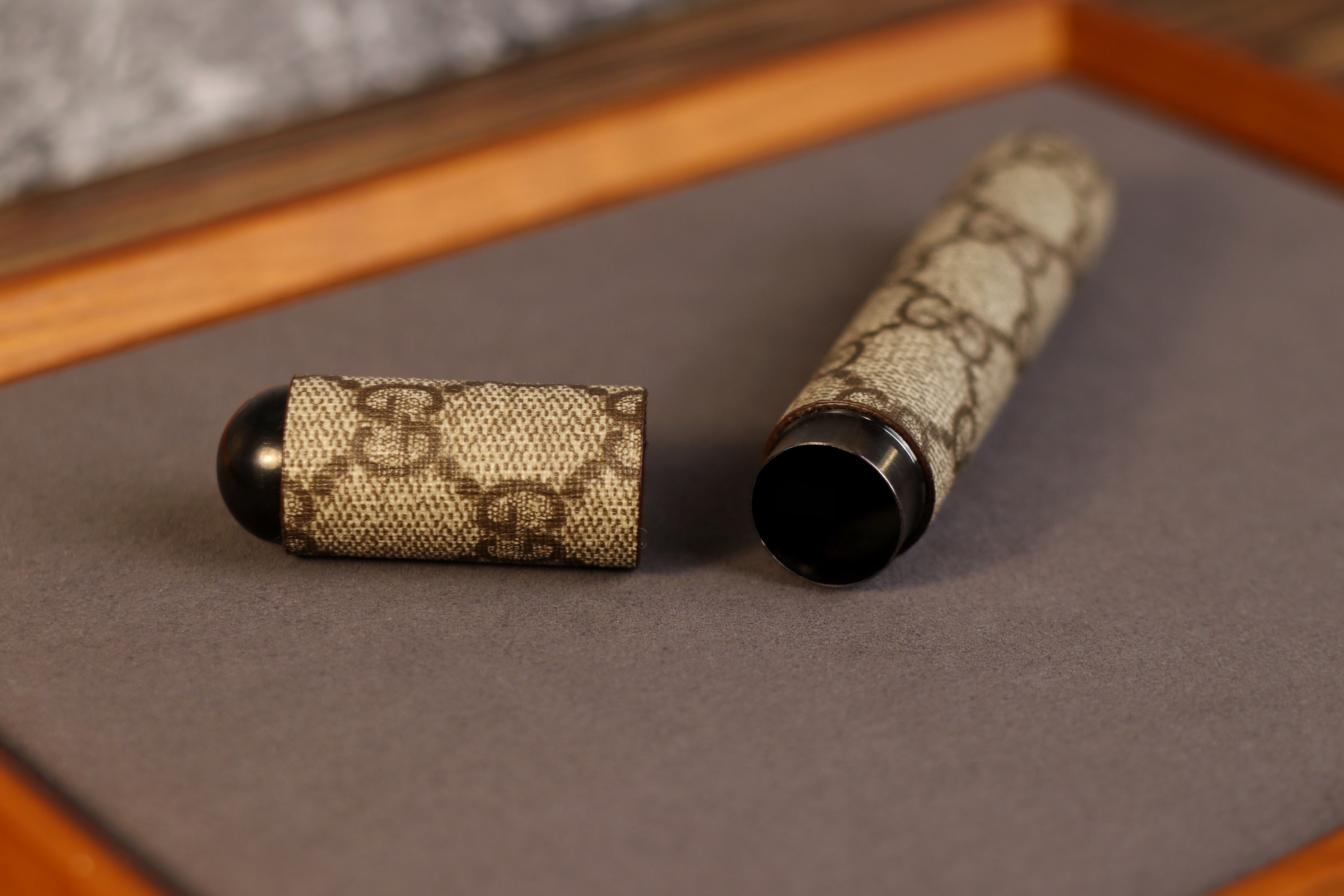 Beige GG Cigar Holder