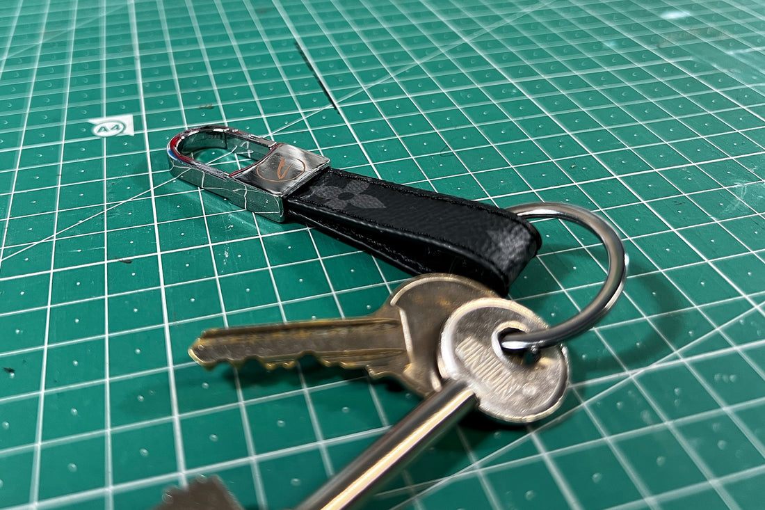 Eclipse Monogram Clip Keychain