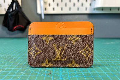 AIRTAG HOLDER UPCYCLED VINTAGE LV MONOGRAM