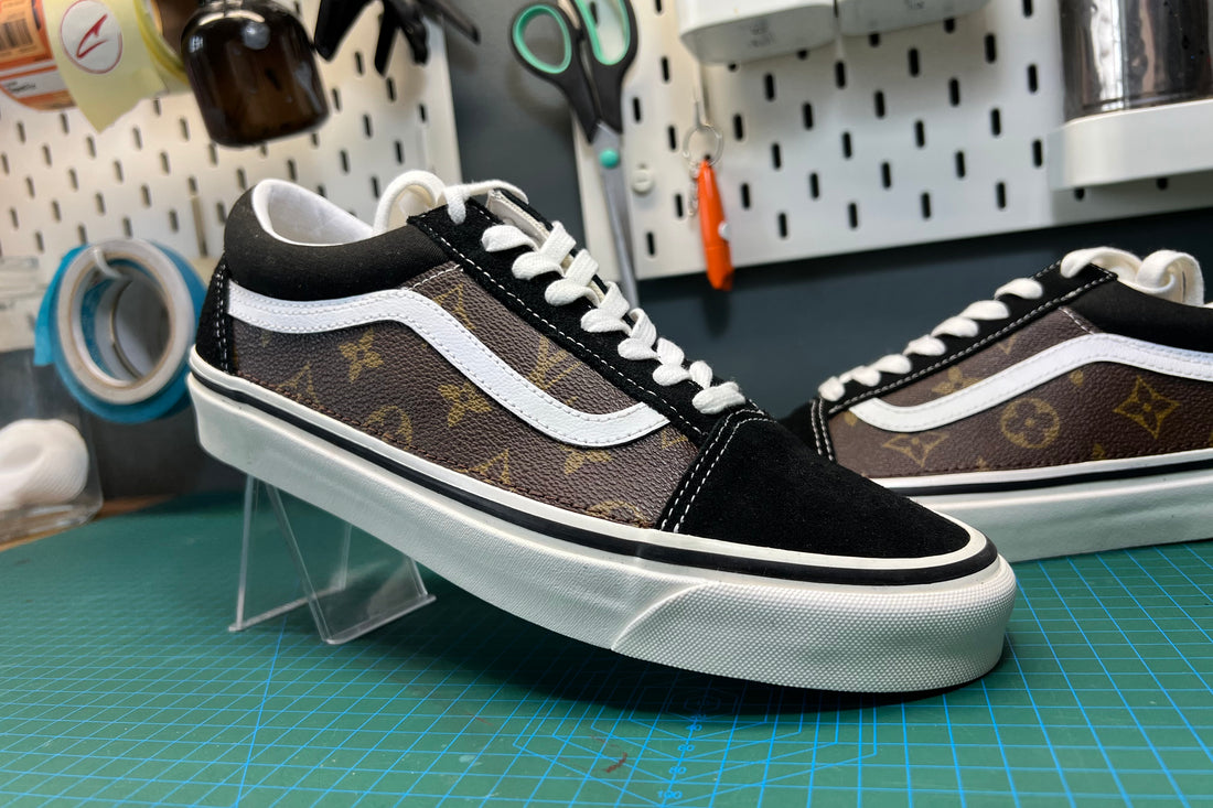 Brown Monogram Vans