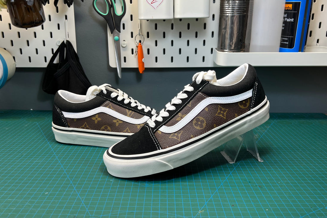 Brown Monogram Vans
